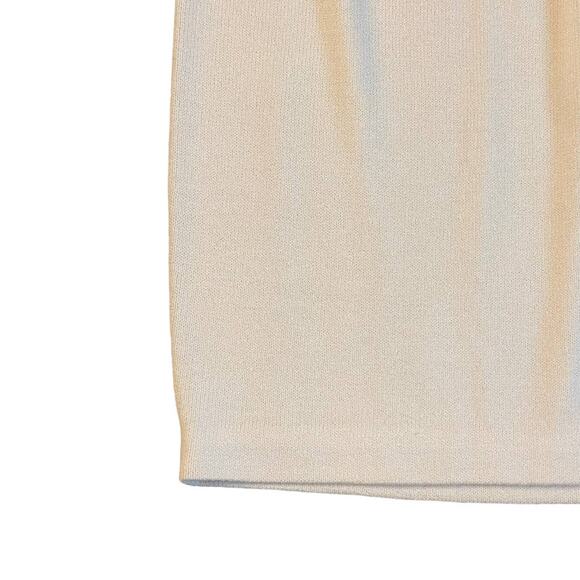 Vintage St. John Sportswear Cream Wool Sweater Skirt Size 8 - Picture 3 of 5